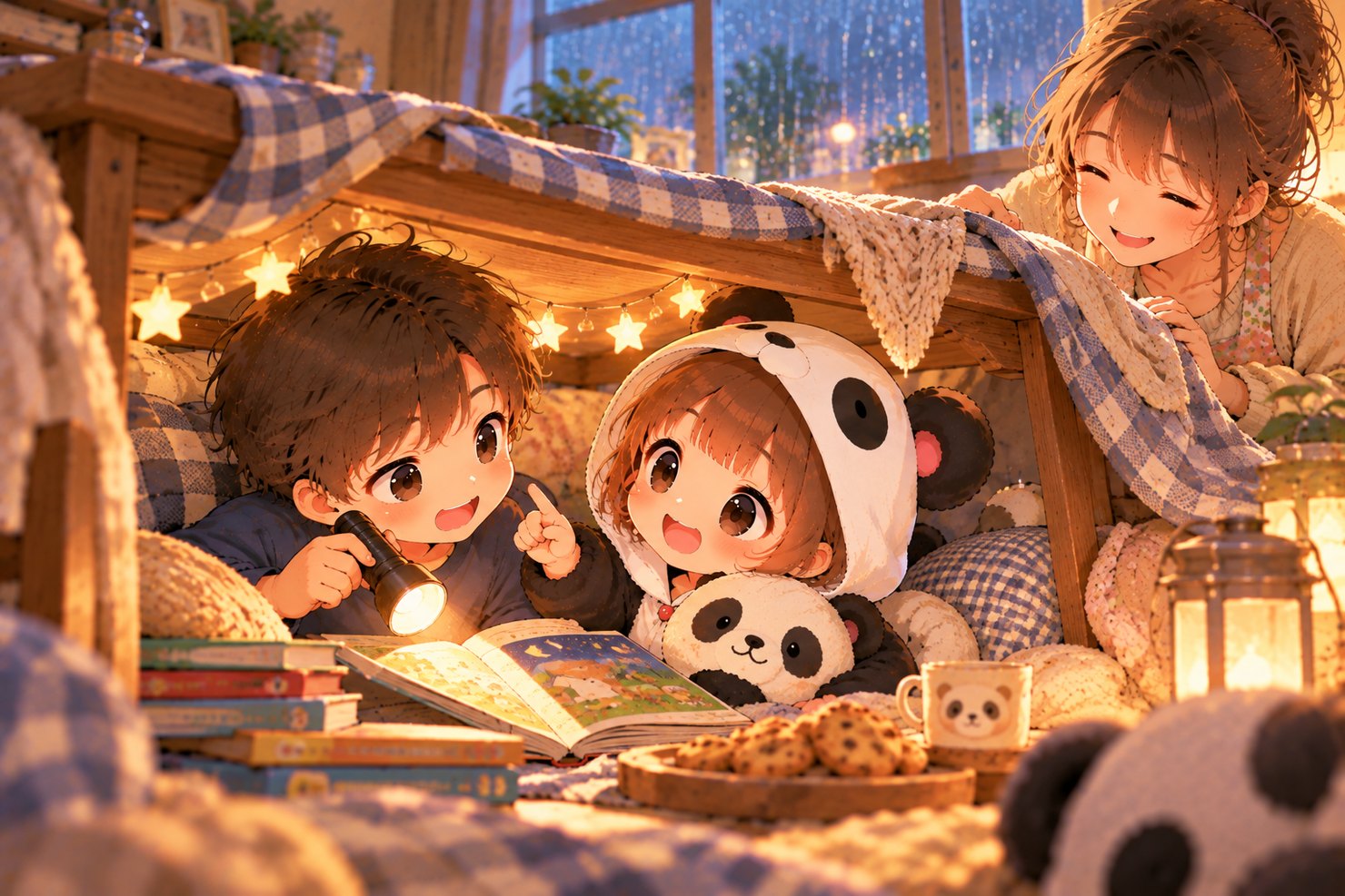 第17話「雨の日のひみつ基地」のイラスト